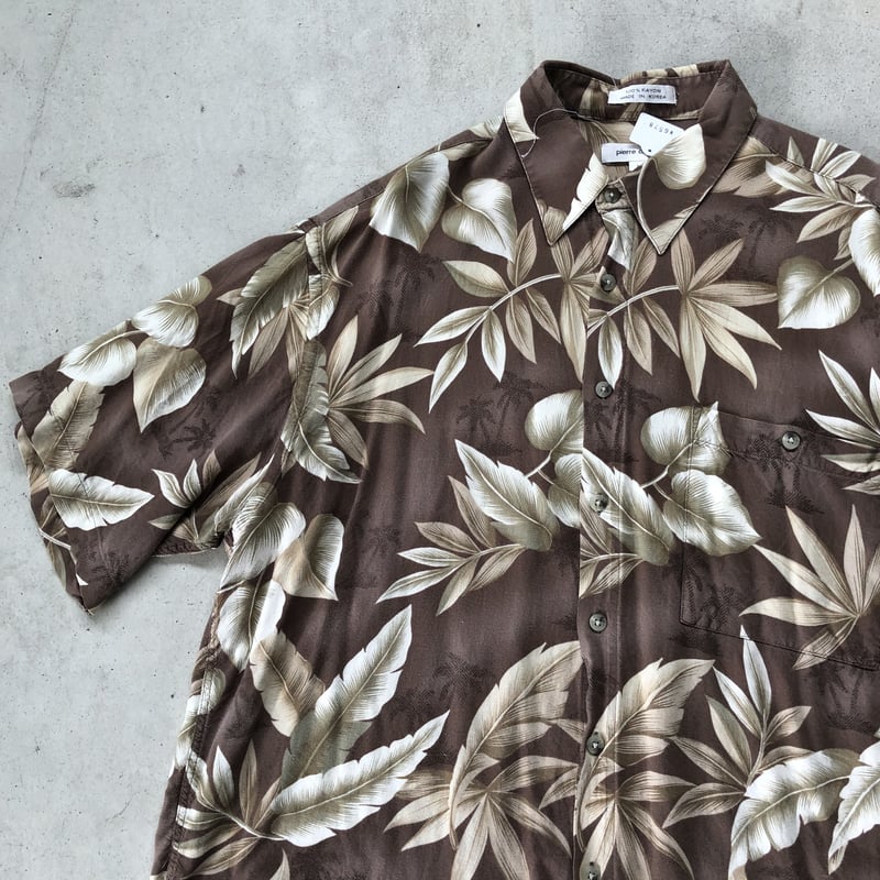 ピエールカルダン総柄レーヨンシャツ L | CUSTOM FEVER