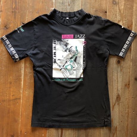 JAZZ 袖プリントTシャツ