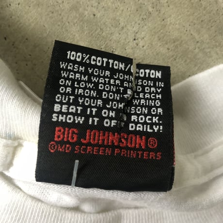 90's 未使用 BIG JOHNSON プリントTシャツ