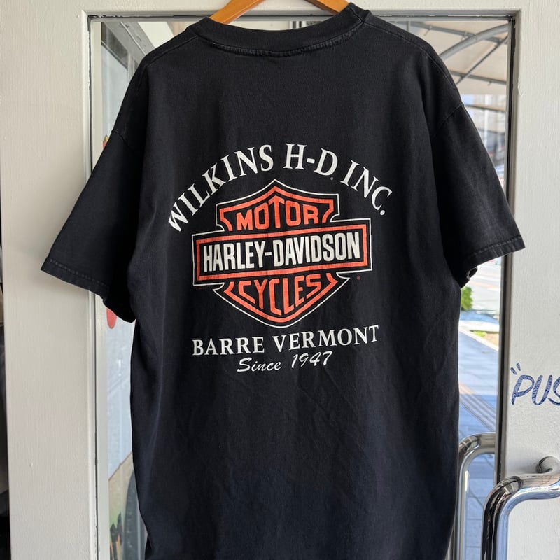t*m様 90s Harley-Davidson Tシャツ L USA製ブラック 90's USA製 HARLEY DAVIDSON プリントTシャツ L | CUSTOM F