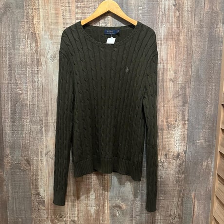 Ralph Lauren コットンケーブルニット
