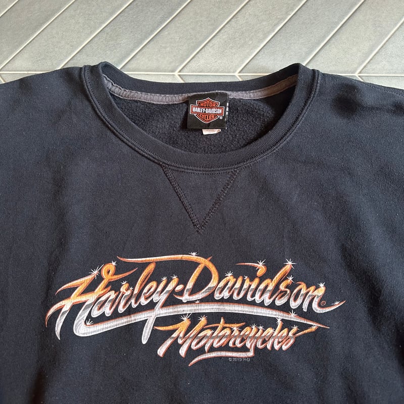 Harley-Davidson フレイムデザイン スウェット Harley-Davidson フレイムデザイン トレーナー・スウェット