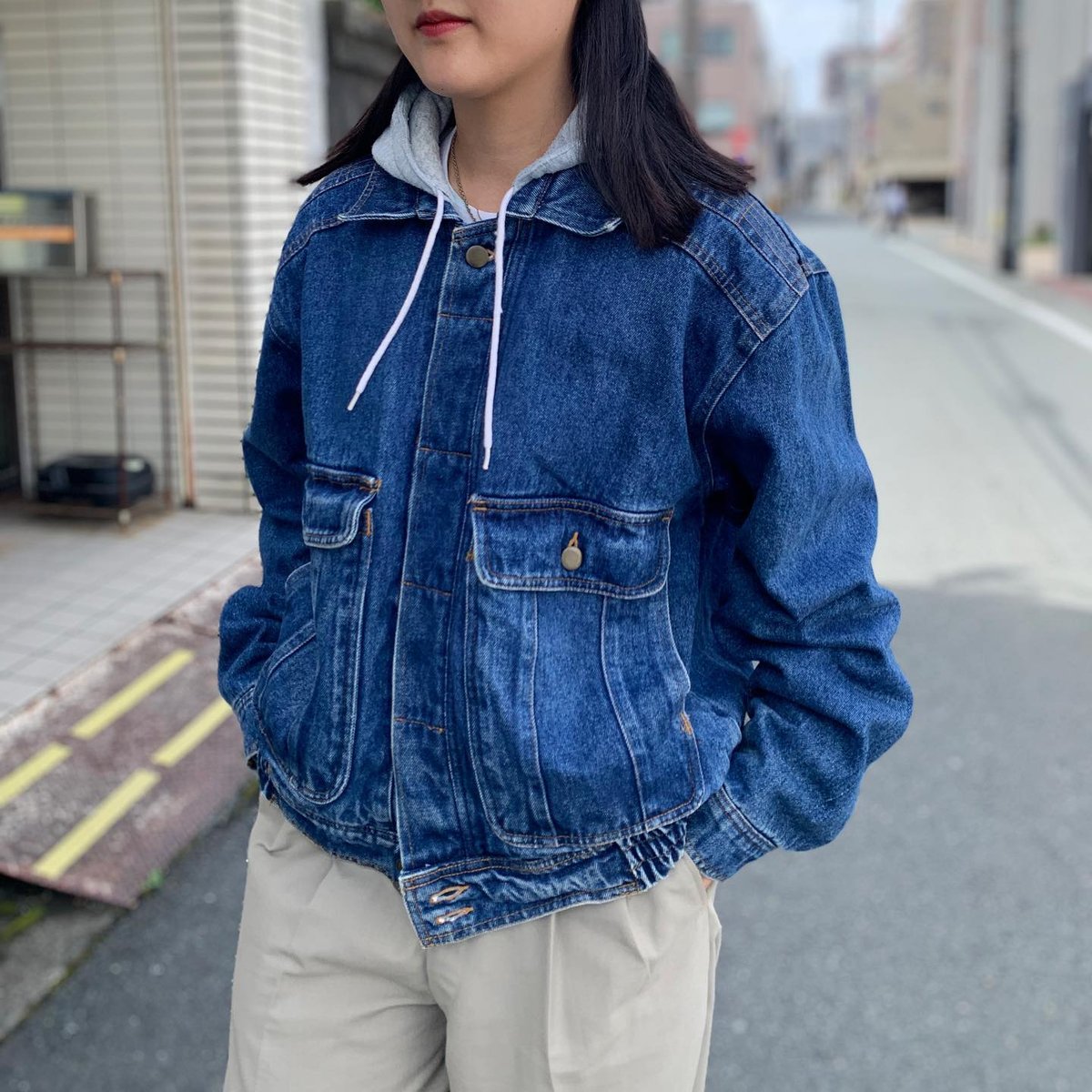 ST JOHN'S BAYフード付デニムジャケット | CUSTOM FEVER