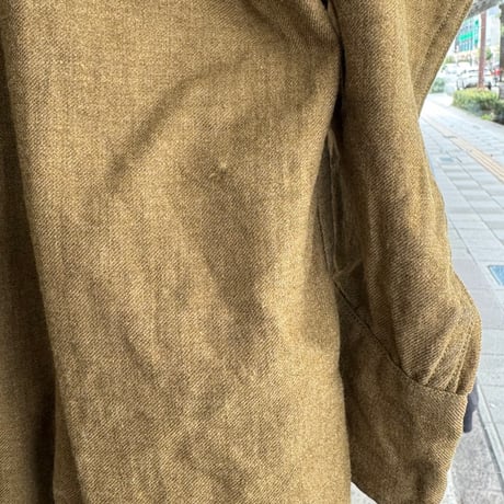 40's Military ウールマスタードシャツ