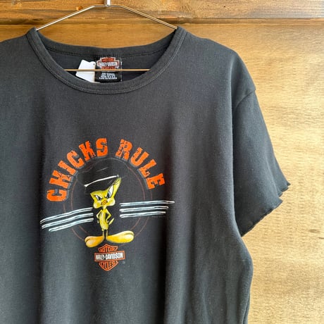 USA製 Harley-Davidson トゥイーティーコラボT