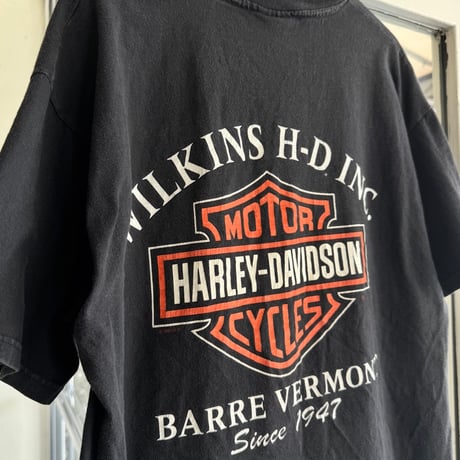 90's USA製 HARLEY DAVIDSON プリントTシャツ L