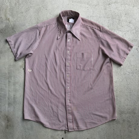 70's TOWN CRAFT半袖ストライプシャツ