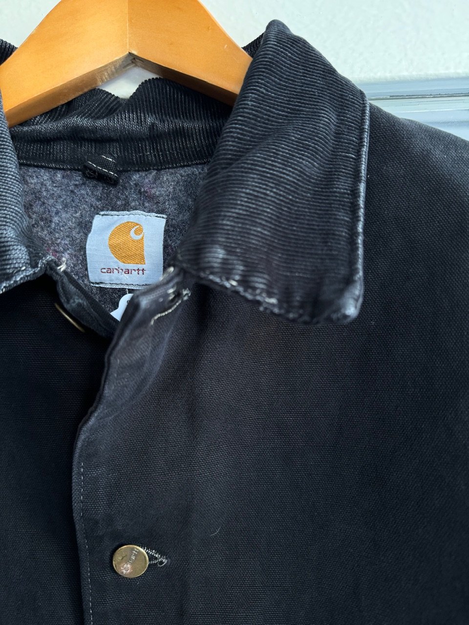 Carhartt 裏ブランケットカバーオール 後染めブラック | CUSTOM Carhartt 裏ブランケットカバーオール 後染めブラック | CUSTOM
