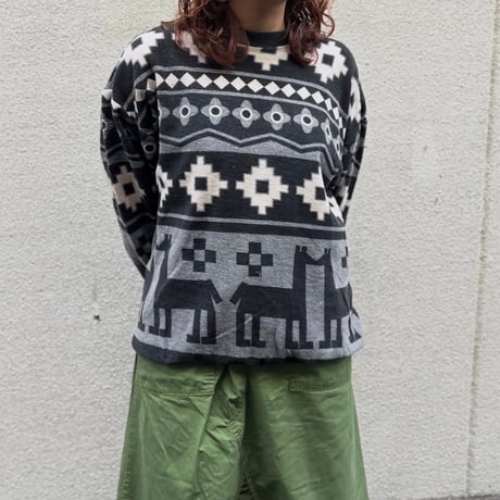 USA製 ESPRIT 総柄スウェット