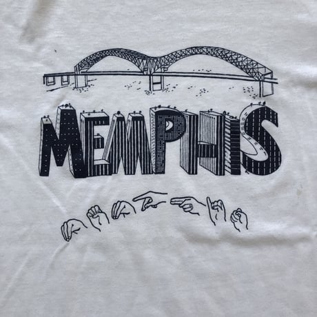 80's MEMPHIS プリントTシャツ L