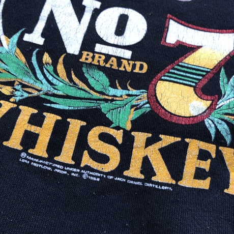 〜90's JACK DANIELS プリントスウェットXL