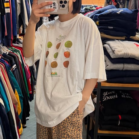 〜90s シングルステッチりんごTシャツ