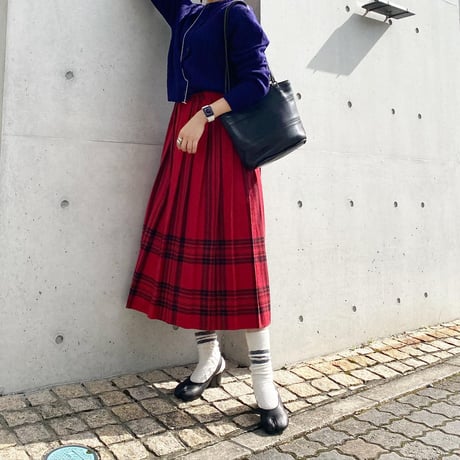 USA製プリーツウールスカート