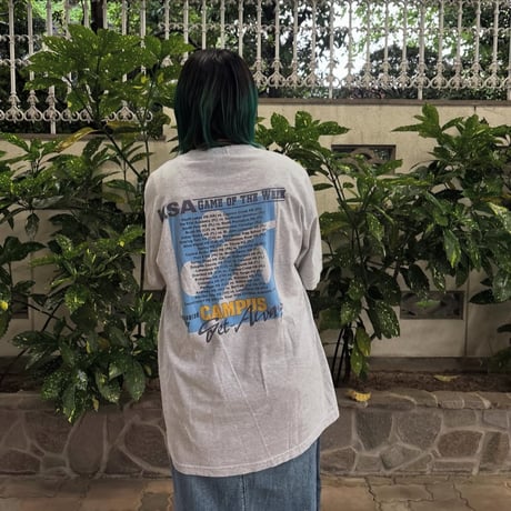 USA製 Disney SPORTS KSA 両面プリントTシャツ