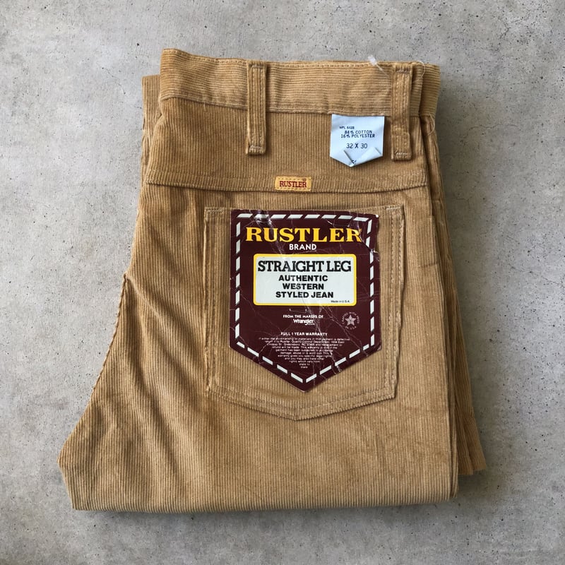 USA 70~80s USA製 RUSTLER コーデュロイパンツ 34