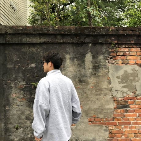 90's USA製ロンジョン ハーフジップスウェット