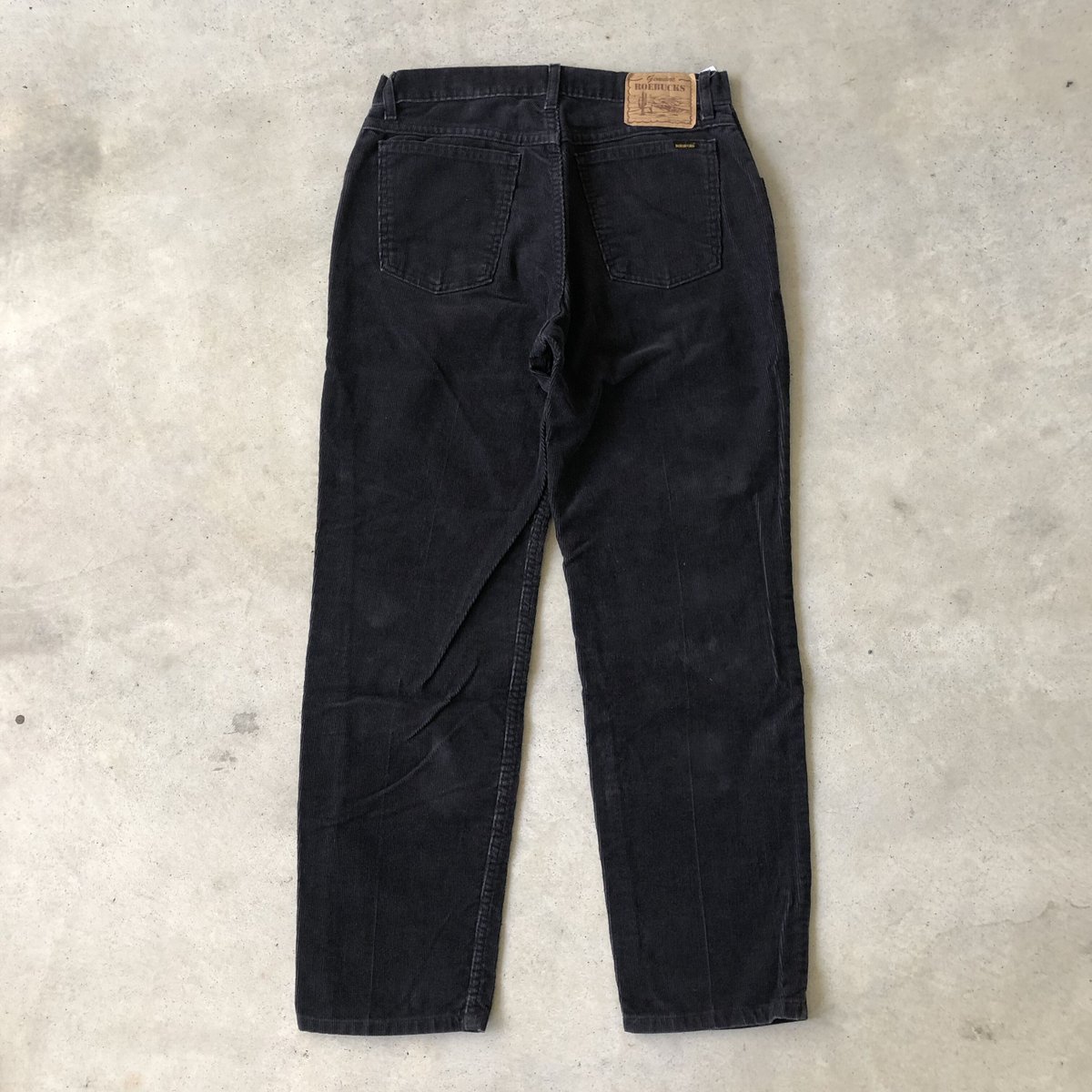 90's USA製 ROEBUCKS 黒コーデュロイパンツW32 L30 | CUSTOM