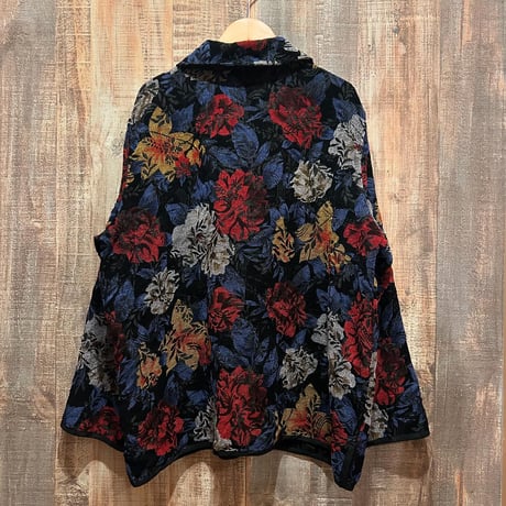 リバーシブル花柄ジャケット