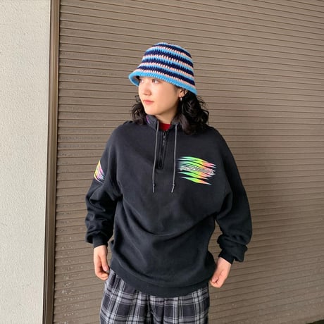 USA製FISCHERハーフジップスウェット