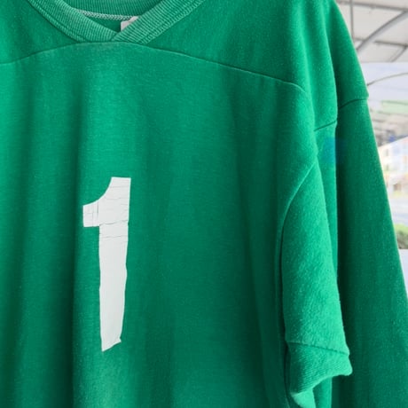 70's 金タグRUSSELL フットボールTシャツ　M