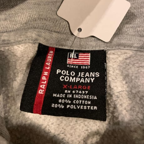 POLO JEANS フルジップパーカー
