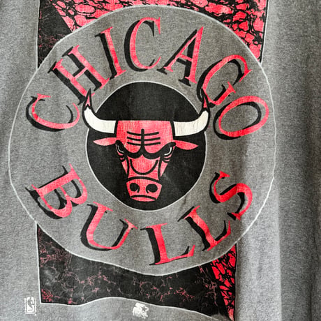 90's USA製 CHICAGO BULLS プリントT L