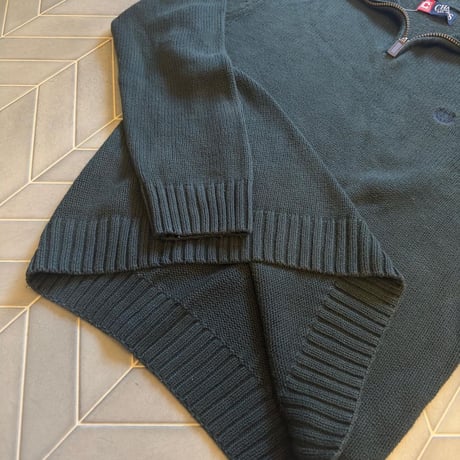 CHAPS ハーフジップコットンニット
