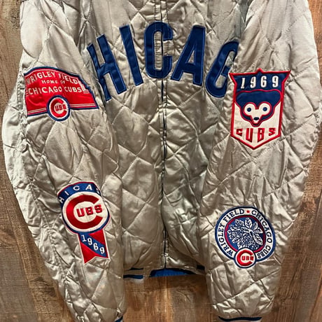 MLB CHICAGO CUBS 刺繍ロゴリバーシブルスタジャン
