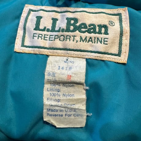 80's USA製 L.L.beanダウンベスト M