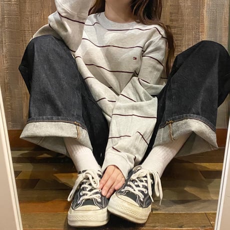 TOMMY HILFIGERボーダーロンT