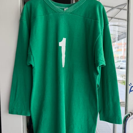 70's 金タグRUSSELL フットボールTシャツ　M