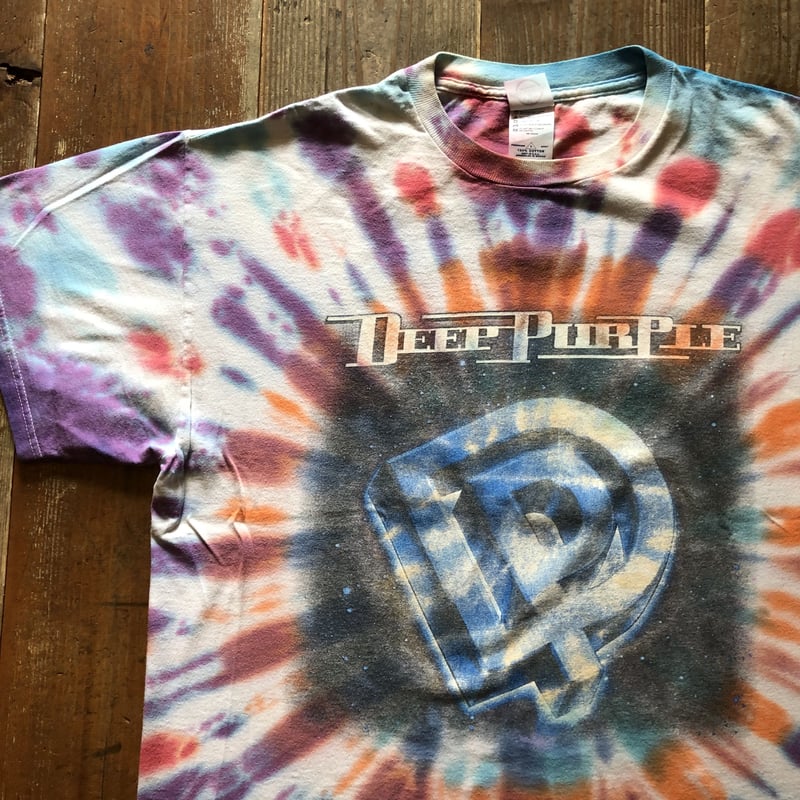 深瀬着用Deep Purple タイダイTシャツ LIQUID BLUE 状態◎ 深瀬着用Deep Purple タイダイTシャツ LIQUID BLUE 00's