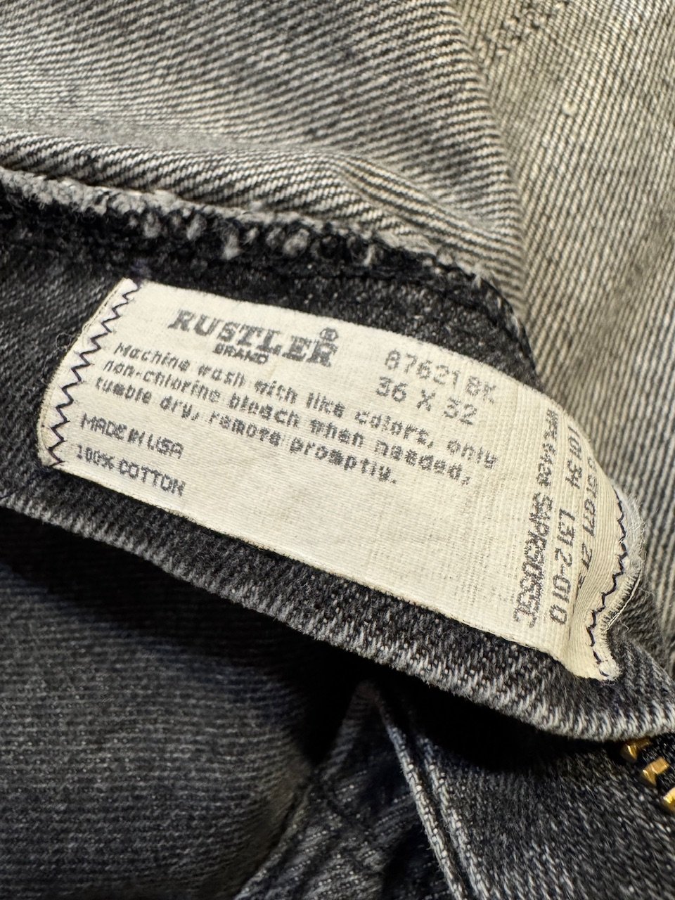 90's RUSTLER 先染めブラック | CUSTOM FEVER