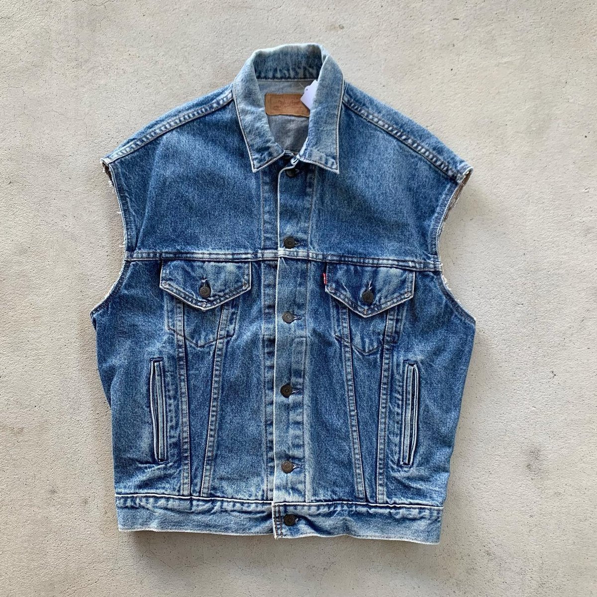inkインクデニムリメイクベストリーバイス inkインクデニムリメイクベストリーバイス - メルカリ