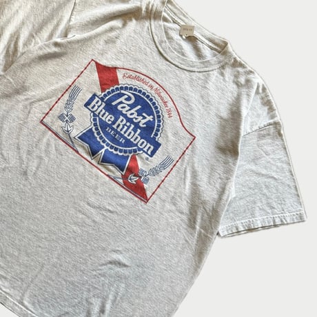 Pabst Blue Ribbon ビールプリントTシャツ