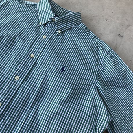 Ralph Lauren  半袖チェックシャツ L