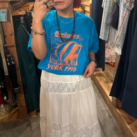 USA製 FRUIT OF THE LOOM 95s 魚Tシャツ
