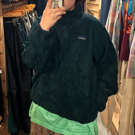 USA製 L.L.Bean ハーフジップフリースプルオーバー