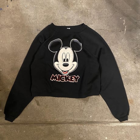USA製ミッキーショート丈スウェット