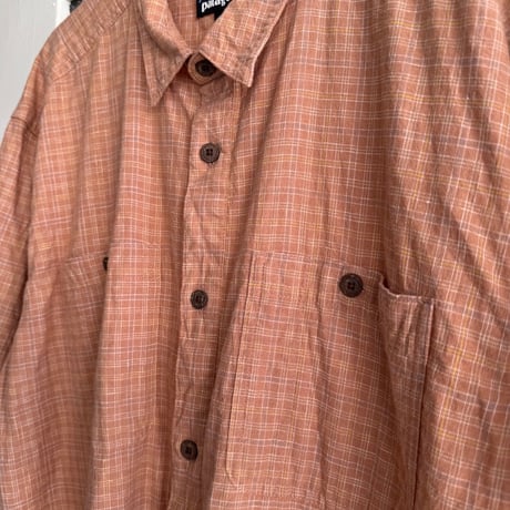 Patagonia半袖オーガニックコットンシャツ  L