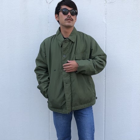 Military US.NAVY デッキジャケットA-2