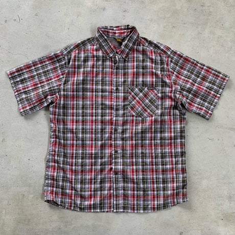 エディーバウアーチェック半袖シャツ