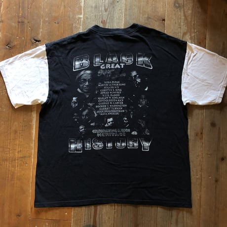 BLACK偉人系Tシャツ