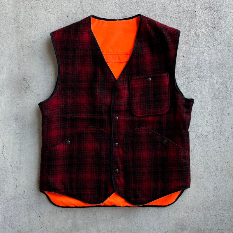 USA製 Wool rich チェック柄ウールベスト | CUSTOM FEVER
