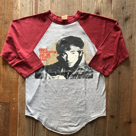 80年代ラグランスリーブ7部袖バンドTシャツ
