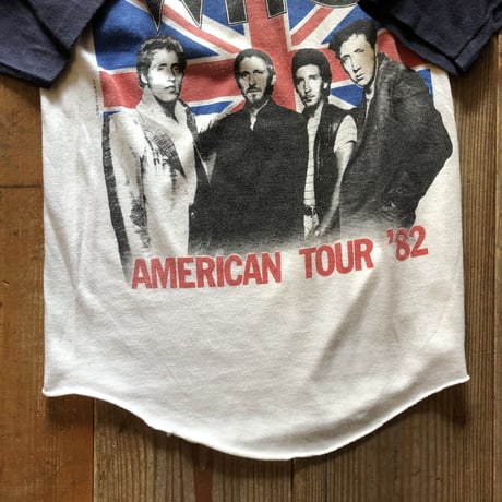 THE WHO AMERICAN TOUR '82 ラグランバンドTシャツ