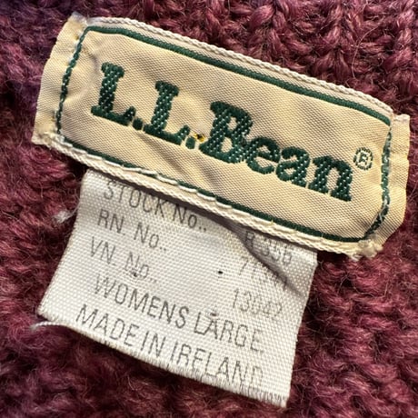 アイルランド製 L.L.BEANフィッシャーマンセーター