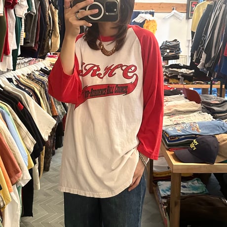 ラグラン七部袖Tシャツ