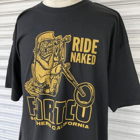 FARTCO プリントTシャツ  RIDE NAKED