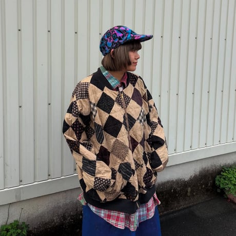 パッチワークブルゾン